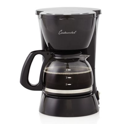 Continental Electric 4-Cup Coffee Maker in Black - Bed Bath & Beyond
